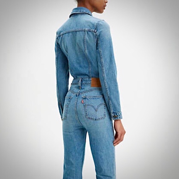 Free People Pants - NWT FP Levi’s Kickflare Denim Jumpsuit
